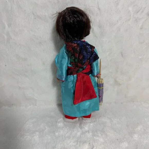 Madame Alexander Japan Doll In Blue Kimono Vintage Collectible - Picture 2 of 5